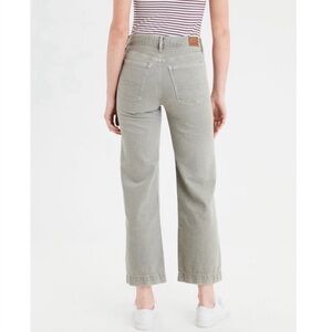 American Eagle Wide Leg Crop Button Fly Jeans, 2
